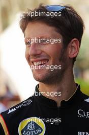 Romain Grosjean (FRA) Lotus F1 Team. 20.11.2014. Formula 1 World Championship, Rd 19, Abu Dhabi Grand Prix, Yas Marina Circuit, Abu Dhabi, Preparation Day.