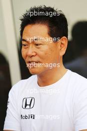 Yasuhisa Arai (JPN) Honda Motorsport Chief Officer. 25.11.2014. Formula 1 Testing, Day One, Yas Marina Circuit, Abu Dhabi, Tuesday.