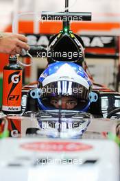 Jolyon Palmer (GBR) Sahara Force India F1 VJM07 Test Driver. 25.11.2014. Formula 1 Testing, Day One, Yas Marina Circuit, Abu Dhabi, Tuesday.