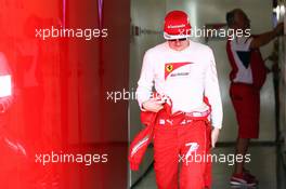 Kimi Raikkonen (FIN) Ferrari. 25.11.2014. Formula 1 Testing, Day One, Yas Marina Circuit, Abu Dhabi, Tuesday.