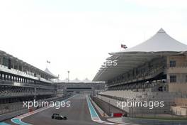 Will Stevens (GBR), Caterham F1 Team  25.11.2014. Formula 1 Testing, Day One, Yas Marina Circuit, Abu Dhabi, Tuesday.