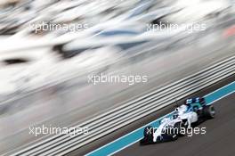 Valtteri Bottas (FIN) Williams FW36. 25.11.2014. Formula 1 Testing, Day One, Yas Marina Circuit, Abu Dhabi, Tuesday.