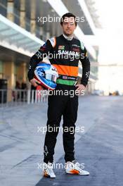 Jolyon Palmer (GBR) Sahara Force India F1 Team Test Driver. 25.11.2014. Formula 1 Testing, Day One, Yas Marina Circuit, Abu Dhabi, Tuesday.