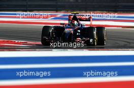 Daniil Kvyat (RUS) Scuderia Toro Rosso STR9. 31.10.2014. Formula 1 World Championship, Rd 17, United States Grand Prix, Austin, Texas, USA, Practice Day.