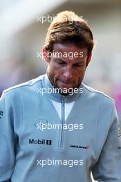 Jenson Button (GBR) McLaren. 31.10.2014. Formula 1 World Championship, Rd 17, United States Grand Prix, Austin, Texas, USA, Practice Day.