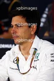 Toto Wolff (GER) Mercedes AMG F1 Shareholder and Executive Director in the FIA Press Conference. 31.10.2014. Formula 1 World Championship, Rd 17, United States Grand Prix, Austin, Texas, USA, Practice Day.