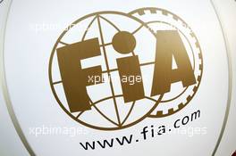 FIA logo. 31.10.2014. Formula 1 World Championship, Rd 17, United States Grand Prix, Austin, Texas, USA, Practice Day.