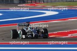 Lewis Hamilton (GBR) Mercedes AMG F1 W05. 31.10.2014. Formula 1 World Championship, Rd 17, United States Grand Prix, Austin, Texas, USA, Practice Day.