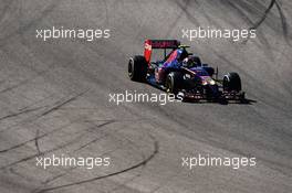 Daniil Kvyat (RUS) Scuderia Toro Rosso STR9. 31.10.2014. Formula 1 World Championship, Rd 17, United States Grand Prix, Austin, Texas, USA, Practice Day.