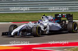 Valtteri Bottas (FIN) Williams FW36. 31.10.2014. Formula 1 World Championship, Rd 17, United States Grand Prix, Austin, Texas, USA, Practice Day.