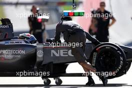 Adrian Sutil (GER), Sauber F1 Team  31.10.2014. Formula 1 World Championship, Rd 17, United States Grand Prix, Austin, Texas, USA, Practice Day.