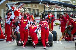 Ferrari practice pit stops. 31.10.2014. Formula 1 World Championship, Rd 17, United States Grand Prix, Austin, Texas, USA, Practice Day.