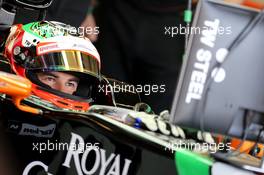 Sergio Perez (MEX), Sahara Force India  31.10.2014. Formula 1 World Championship, Rd 17, United States Grand Prix, Austin, Texas, USA, Practice Day.