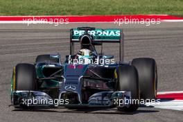 Lewis Hamilton (GBR) Mercedes AMG F1 W05. 31.10.2014. Formula 1 World Championship, Rd 17, United States Grand Prix, Austin, Texas, USA, Practice Day.