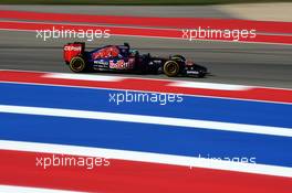 Jean-Eric Vergne (FRA) Scuderia Toro Rosso STR9. 31.10.2014. Formula 1 World Championship, Rd 17, United States Grand Prix, Austin, Texas, USA, Practice Day.