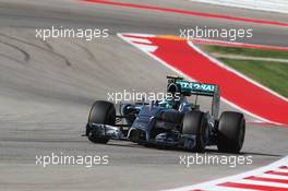 Nico Rosberg (GER) Mercedes AMG F1 W05. 31.10.2014. Formula 1 World Championship, Rd 17, United States Grand Prix, Austin, Texas, USA, Practice Day.
