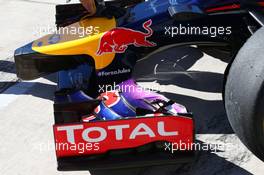 Red Bull Racing RB10 carrying a tribute to Jules Bianchi. 31.10.2014. Formula 1 World Championship, Rd 17, United States Grand Prix, Austin, Texas, USA, Practice Day.