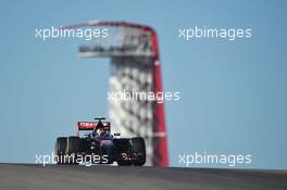 Daniil Kvyat (RUS) Scuderia Toro Rosso STR9. 31.10.2014. Formula 1 World Championship, Rd 17, United States Grand Prix, Austin, Texas, USA, Practice Day.