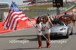 Grid girls. 02.11.2014. Formula 1 World Championship, Rd 17, United States Grand Prix, Austin, Texas, USA, Race Day.