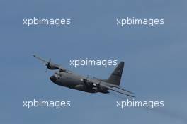 A US Air Force fly over. 02.11.2014. Formula 1 World Championship, Rd 17, United States Grand Prix, Austin, Texas, USA, Race Day.