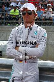 Nico Rosberg (GER) Mercedes AMG F1 on the grid. 02.11.2014. Formula 1 World Championship, Rd 17, United States Grand Prix, Austin, Texas, USA, Race Day.