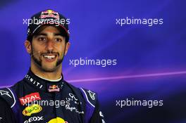 Daniel Ricciardo (AUS) Red Bull Racing in the FIA Press Conference. 02.11.2014. Formula 1 World Championship, Rd 17, United States Grand Prix, Austin, Texas, USA, Race Day.