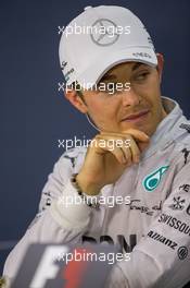 Nico Rosberg (GER) Mercedes AMG F1 in the FIA Press Conference. 02.11.2014. Formula 1 World Championship, Rd 17, United States Grand Prix, Austin, Texas, USA, Race Day.