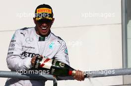 1st place Lewis Hamilton (GBR) Mercedes AMG F1. 02.11.2014. Formula 1 World Championship, Rd 17, United States Grand Prix, Austin, Texas, USA, Race Day.