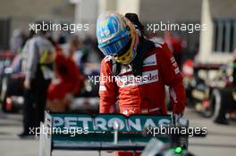 Fernando Alonso (ESP) Ferrari in parc ferme. 02.11.2014. Formula 1 World Championship, Rd 17, United States Grand Prix, Austin, Texas, USA, Race Day.