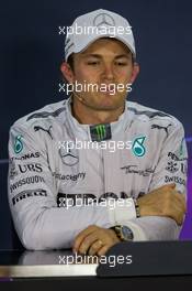 Nico Rosberg (GER) Mercedes AMG F1 in the FIA Press Conference. 02.11.2014. Formula 1 World Championship, Rd 17, United States Grand Prix, Austin, Texas, USA, Race Day.