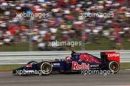 Daniil Kvyat (RUS) Scuderia Toro Rosso STR9. 02.11.2014. Formula 1 World Championship, Rd 17, United States Grand Prix, Austin, Texas, USA, Race Day.