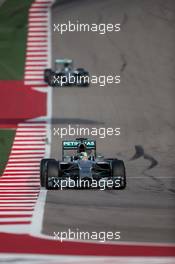 Lewis Hamilton (GBR) Mercedes AMG F1 W05. 02.11.2014. Formula 1 World Championship, Rd 17, United States Grand Prix, Austin, Texas, USA, Race Day.