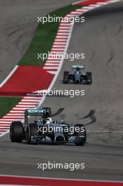 Lewis Hamilton (GBR) Mercedes AMG F1 W05. 02.11.2014. Formula 1 World Championship, Rd 17, United States Grand Prix, Austin, Texas, USA, Race Day.