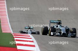 Nico Rosberg (GER), Mercedes AMG F1 Team  02.11.2014. Formula 1 World Championship, Rd 17, United States Grand Prix, Austin, Texas, USA, Race Day.