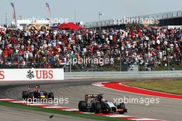 Nico Hulkenberg (GER) Sahara Force India F1 VJM07. 02.11.2014. Formula 1 World Championship, Rd 17, United States Grand Prix, Austin, Texas, USA, Race Day.