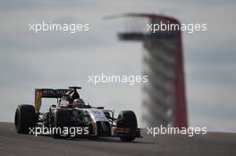 Nico Hulkenberg (GER) Sahara Force India F1 VJM07. 02.11.2014. Formula 1 World Championship, Rd 17, United States Grand Prix, Austin, Texas, USA, Race Day.