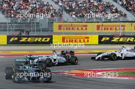 Nico Rosberg (GER) Mercedes AMG F1 W05. 02.11.2014. Formula 1 World Championship, Rd 17, United States Grand Prix, Austin, Texas, USA, Race Day.