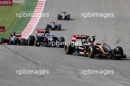 Pastor Maldonado (VEN), Lotus F1 Team  02.11.2014. Formula 1 World Championship, Rd 17, United States Grand Prix, Austin, Texas, USA, Race Day.