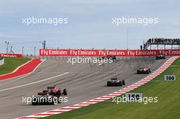 Romain Grosjean (FRA) Lotus F1 E22. 02.11.2014. Formula 1 World Championship, Rd 17, United States Grand Prix, Austin, Texas, USA, Race Day.