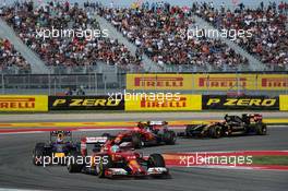 Fernando Alonso (ESP) Ferrari F14-T. 02.11.2014. Formula 1 World Championship, Rd 17, United States Grand Prix, Austin, Texas, USA, Race Day.