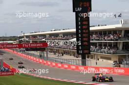 Daniel Ricciardo (AUS) Red Bull Racing RB10. 02.11.2014. Formula 1 World Championship, Rd 17, United States Grand Prix, Austin, Texas, USA, Race Day.