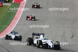 Felipe Massa (BRA) Williams FW36. 02.11.2014. Formula 1 World Championship, Rd 17, United States Grand Prix, Austin, Texas, USA, Race Day.