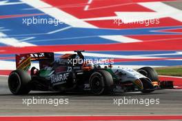 Nico Hulkenberg (GER) Sahara Force India F1 VJM07. 02.11.2014. Formula 1 World Championship, Rd 17, United States Grand Prix, Austin, Texas, USA, Race Day.