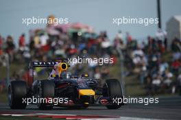 Sebastian Vettel (GER) Red Bull Racing RB10. 02.11.2014. Formula 1 World Championship, Rd 17, United States Grand Prix, Austin, Texas, USA, Race Day.