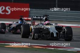 Jenson Button (GBR) McLaren MP4-29. 02.11.2014. Formula 1 World Championship, Rd 17, United States Grand Prix, Austin, Texas, USA, Race Day.