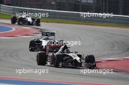 Daniil Kvyat (RUS) Scuderia Toro Rosso STR9. 02.11.2014. Formula 1 World Championship, Rd 17, United States Grand Prix, Austin, Texas, USA, Race Day.