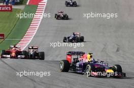 Daniel Ricciardo (AUS) Red Bull Racing RB10. 02.11.2014. Formula 1 World Championship, Rd 17, United States Grand Prix, Austin, Texas, USA, Race Day.