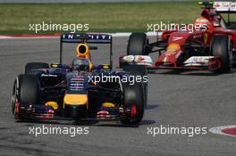 Sebastian Vettel (GER) Red Bull Racing RB10. 02.11.2014. Formula 1 World Championship, Rd 17, United States Grand Prix, Austin, Texas, USA, Race Day.