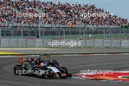 Nico Hulkenberg (GER) Sahara Force India F1 VJM07. 02.11.2014. Formula 1 World Championship, Rd 17, United States Grand Prix, Austin, Texas, USA, Race Day.