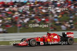 Kimi Raikkonen (FIN) Ferrari F14-T. 02.11.2014. Formula 1 World Championship, Rd 17, United States Grand Prix, Austin, Texas, USA, Race Day.